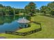 Picturesque gazebo by the lake, offering serene views and a peaceful outdoor setting at 655 Mcdonough Rd, Hampton, GA 30228