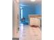 Open kitchen with view of living room and access to back door at 12 Intown Pl, Fayetteville, GA 30214