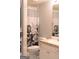 Clean bathroom with a shower/tub and white vanity at 12 Intown Pl, Fayetteville, GA 30214