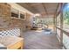 Wooden deck with a table and chairs at 409 N Green Cir, Mcdonough, GA 30252