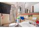Clean bathroom with shower, toilet and single vanity at 409 N Green Cir, Mcdonough, GA 30252