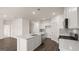 Bright kitchen with white cabinets, stainless steel appliances, and an island at 660 Edgar St # 158, Hampton, GA 30228