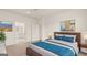 Bedroom with ensuite bathroom and wood accents at 660 Edgar St # 158, Hampton, GA 30228