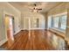 Hardwood floors, built-in shelving, and window seat at 1471 Centennial Rd, Rutledge, GA 30663