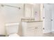 Clean bathroom with granite vanity and updated fixtures at 2530 Habersham Dr, Decatur, GA 30032