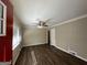 Bright living room with hardwood floors and ceiling fan at 739 Yale Sw Pl, Atlanta, GA 30315