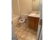 Bathroom with a toilet, vanity, and bathtub at 6995 Pine Shadow Way, Winston, GA 30187