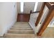 Carpeted staircase leading to the second floor at 6995 Pine Shadow Way, Winston, GA 30187