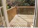 Wooden deck accessible from interior, overlooking trees at 6995 Pine Shadow Way, Winston, GA 30187
