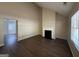 Living Room with fireplace and dark hardwood floors at 2755 Knollberry Ln, Decatur, GA 30034
