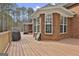 Deck features a view of the backyard and home's exterior at 684 Brooks Woolsey Rd, Brooks, GA 30205