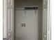Convenient laundry closet with wire shelving and hookups at 1154 Penn Ct, Atlanta, GA 30315
