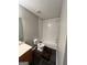 Updated bathroom with subway tile shower and bathtub at 2628 Haligan Pointe, Riverdale, GA 30296