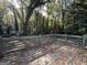 Wooden deck overlooking a wooded backyard at 2019 W Flat Shoals Ter, Decatur, GA 30034