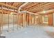 Unfinished basement area with exposed ductwork at 115 Bernhard Rd, Fayetteville, GA 30215