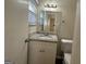 Updated bathroom with granite countertop, white vanity, and modern fixtures at 3850 Bright Star Rd, Douglasville, GA 30135