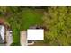 Aerial view showing house, deck, and backyard at 2147 Mcafee Rd, Decatur, GA 30032