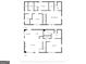 Two-story house floor plan, 3 bedrooms, 3 baths, living and dining area at 2147 Mcafee Rd, Decatur, GA 30032
