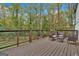 Spacious deck with seating area, overlooking backyard at 2147 Mcafee Rd, Decatur, GA 30032