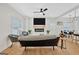Spacious living room with hardwood floors and TV at 2147 Mcafee Rd, Decatur, GA 30032