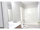 Bathroom featuring a shower/tub combo and vanity at 1986 Patterson Park Pl, Lawrenceville, GA 30044