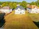 Aerial view showcasing a home and expansive backyard at 4482 Hazeltine Dr, Atlanta, GA 30349