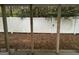 Private backyard with a white vinyl fence at 208 Rankin Cir, Mcdonough, GA 30253