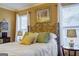 Spacious bedroom with iron bed frame and ceiling fan at 312 Brittany Ct, Duluth, GA 30096