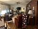Relaxing living room with hardwood floors and brick fireplace at 5605 Bethlehem Rd, Fairburn, GA 30213