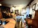 Dining room with wooden table, chairs and built-in shelving at 5605 Bethlehem Rd, Fairburn, GA 30213