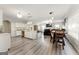 Open concept kitchen with island and stainless steel appliances at 326 Cog Hill Dr, Fairburn, GA 30213