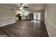Open living area with kitchen and access to backyard patio at 4433 Mercer Rd, Decatur, GA 30035