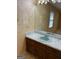 Clean bathroom with a light blue sink, marble countertop and a large mirror at 554 Forest Hill Dr, Stockbridge, GA 30281