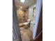 Basement bathroom with shower, toilet, and vanity at 5003 Pineview Ter, Fayetteville, GA 30214