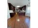 Spacious kitchen with dark wood cabinets and granite countertops at 5003 Pineview Ter, Fayetteville, GA 30214