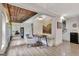 Bright dining area with wood accent ceiling and built-in bench seating at 5 Northlake Cir, Peachtree City, GA 30269