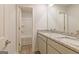 Double vanity bathroom with granite countertop and a shower at 145 Weldon St # 59, Mcdonough, GA 30253