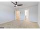Spacious bedroom with ceiling fan and access to en-suite bathroom at 145 Weldon St # 59, Mcdonough, GA 30253