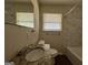 Updated bathroom with granite vanity and marble tile shower/tub at 2138 Springdale Rd, Atlanta, GA 30315