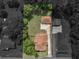 Aerial view showing house, detached garage, and large backyard at 32 Peeksville Rd, Locust Grove, GA 30248