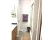 Clean bathroom with a shower/tub combo and neutral decor at 6390 Arbor Ln, Morrow, GA 30260