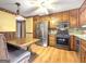Kitchen with stainless steel appliances and wood cabinets at 2021 Brook Valley Ct, Jonesboro, GA 30236