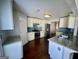 Updated kitchen with granite countertops and stylish backsplash at 1529 Evergreen Hollow Ln, Conyers, GA 30012