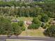 Aerial view showing home's location, large lot, and surrounding neighborhood at 611 Bernhard Rd, Fayetteville, GA 30215
