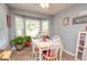Cozy breakfast nook with bay window and seating for four at 611 Bernhard Rd, Fayetteville, GA 30215
