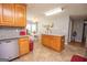 Kitchen with island and ample cabinet space at 611 Bernhard Rd, Fayetteville, GA 30215
