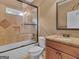 Bathroom features a shower/tub combo and granite vanity at 790 Eskew Rd, Mcdonough, GA 30252