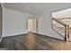 Bright living room with hardwood floors, fireplace and high ceilings at 12021 Scottish Ct, Fayetteville, GA 30215