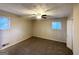 Spacious bedroom featuring a ceiling fan and carpet flooring at 2910 Jerome Rd, Atlanta, GA 30349