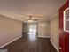 Bright living room with hardwood floors and sliding glass doors at 2057 Sombrero Se Way, Atlanta, GA 30316